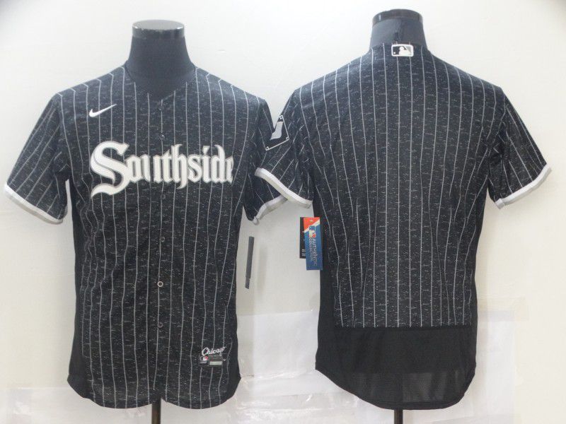 Men Chicago White Sox Blank Black City Edition Nike Elite 2021 MLB Jersey->chicago white sox->MLB Jersey